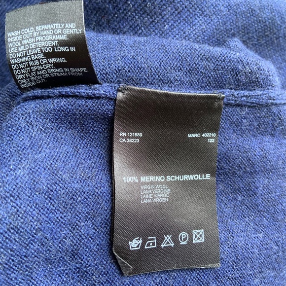 Drykorn for Beautiful People Men Blue Wool Sweater - Picture 6 of 6